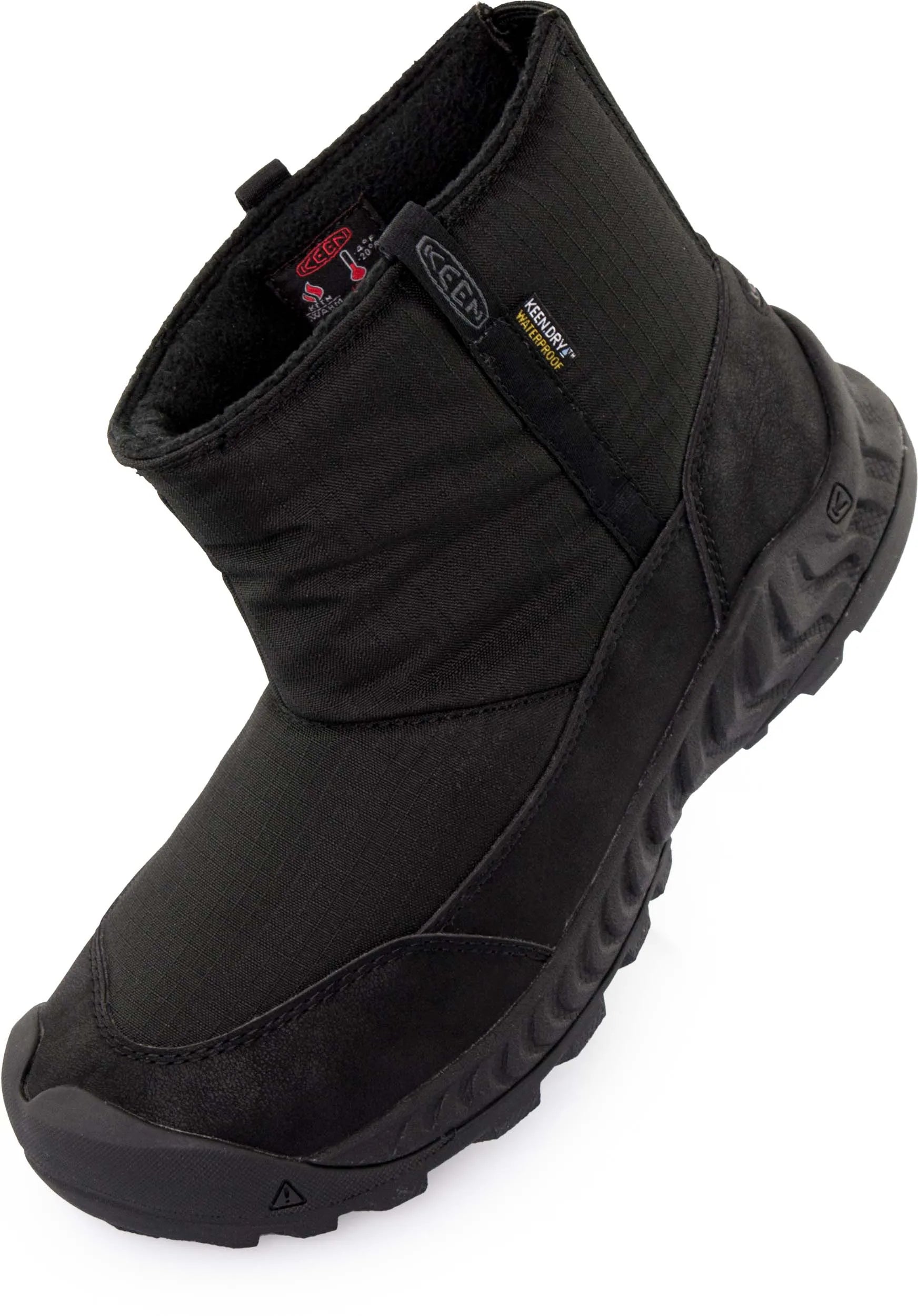 Women's winter boots keen wmns hood nxis pull on wp black-black black 38