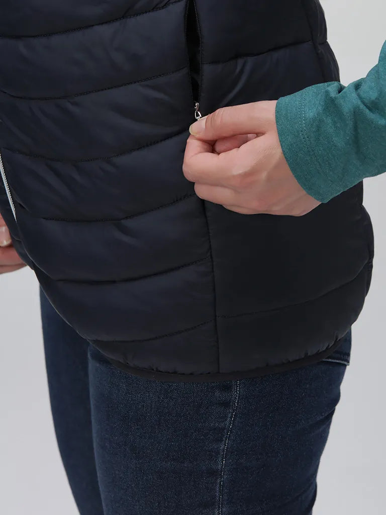 Kvinnors väst loaf irlanda xl - varm wolmix i mörkgrå