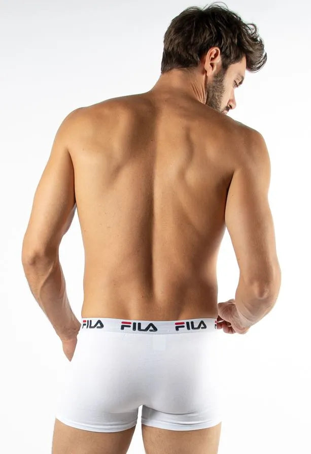 Fila mænds bokser kort hvid 2xl - åndbar og behagelig