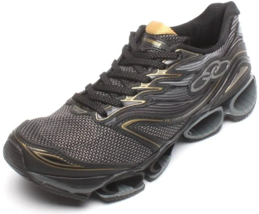 Olympikus Victory Sports Shoes Black-Gold Tamaño 39