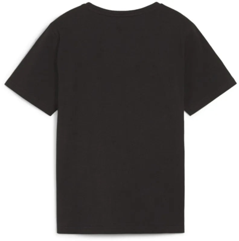 T-shirt Kinder Puma Teamrise Logo Jersey Katoen Jr Zwart 176