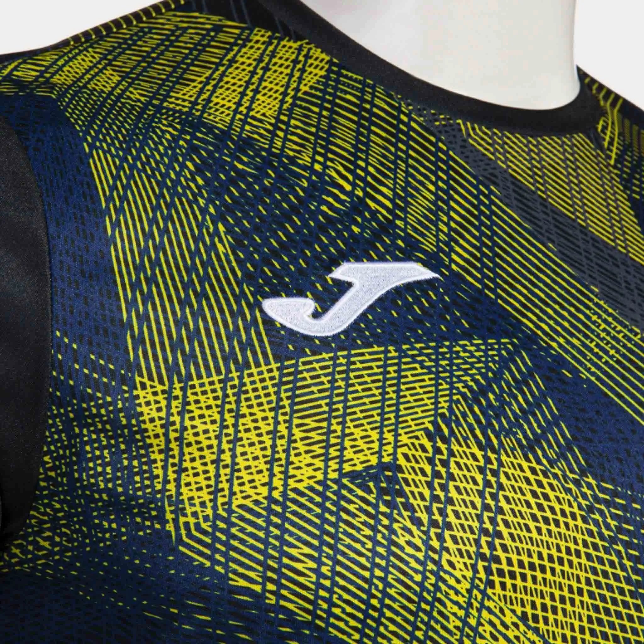 T-shirt sportif Joma Team Sleeve T-shirt noir-jaune noir m