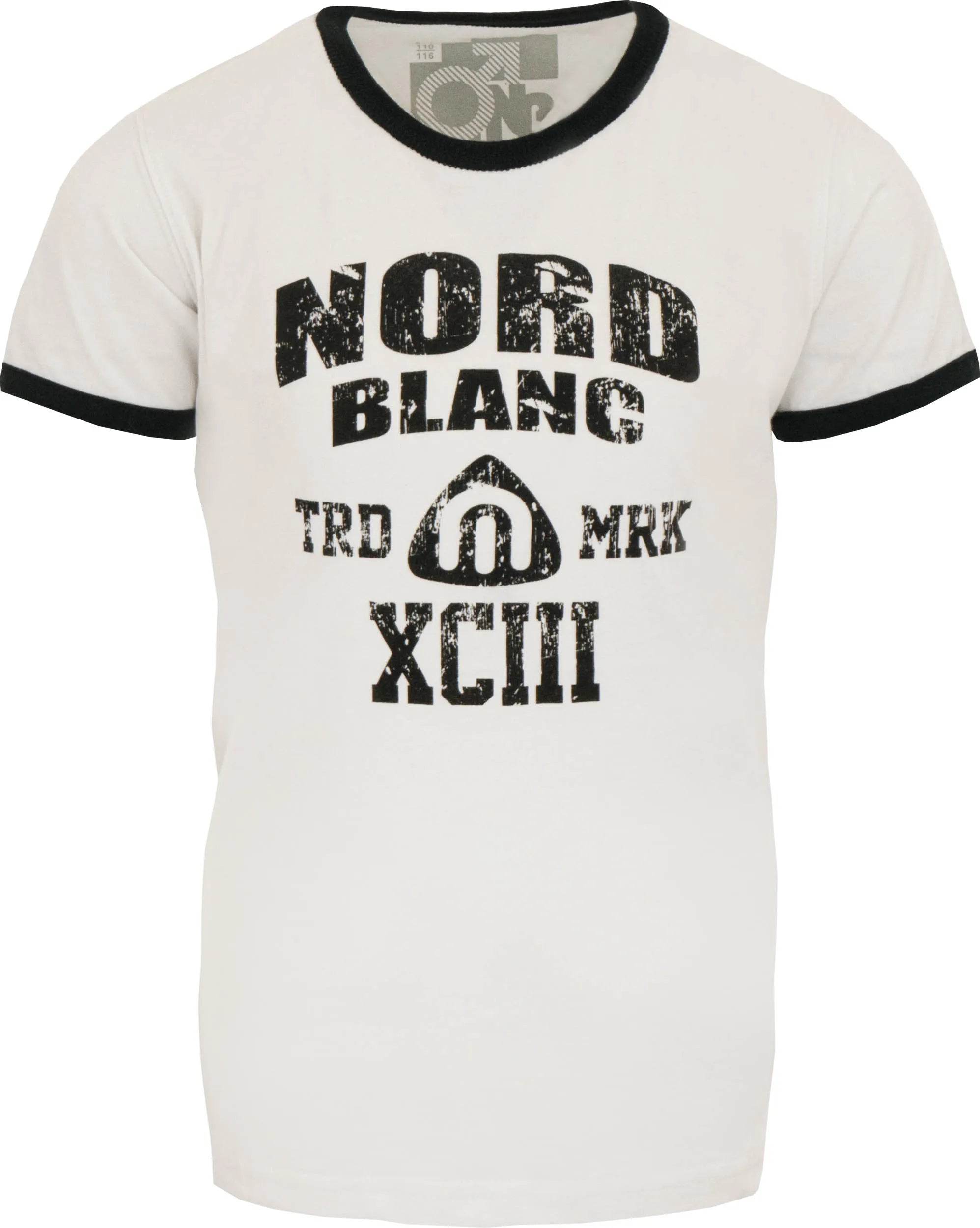 La camiseta Nordblanc Kinder se reunió con Korte Mouwen Wit 158-164