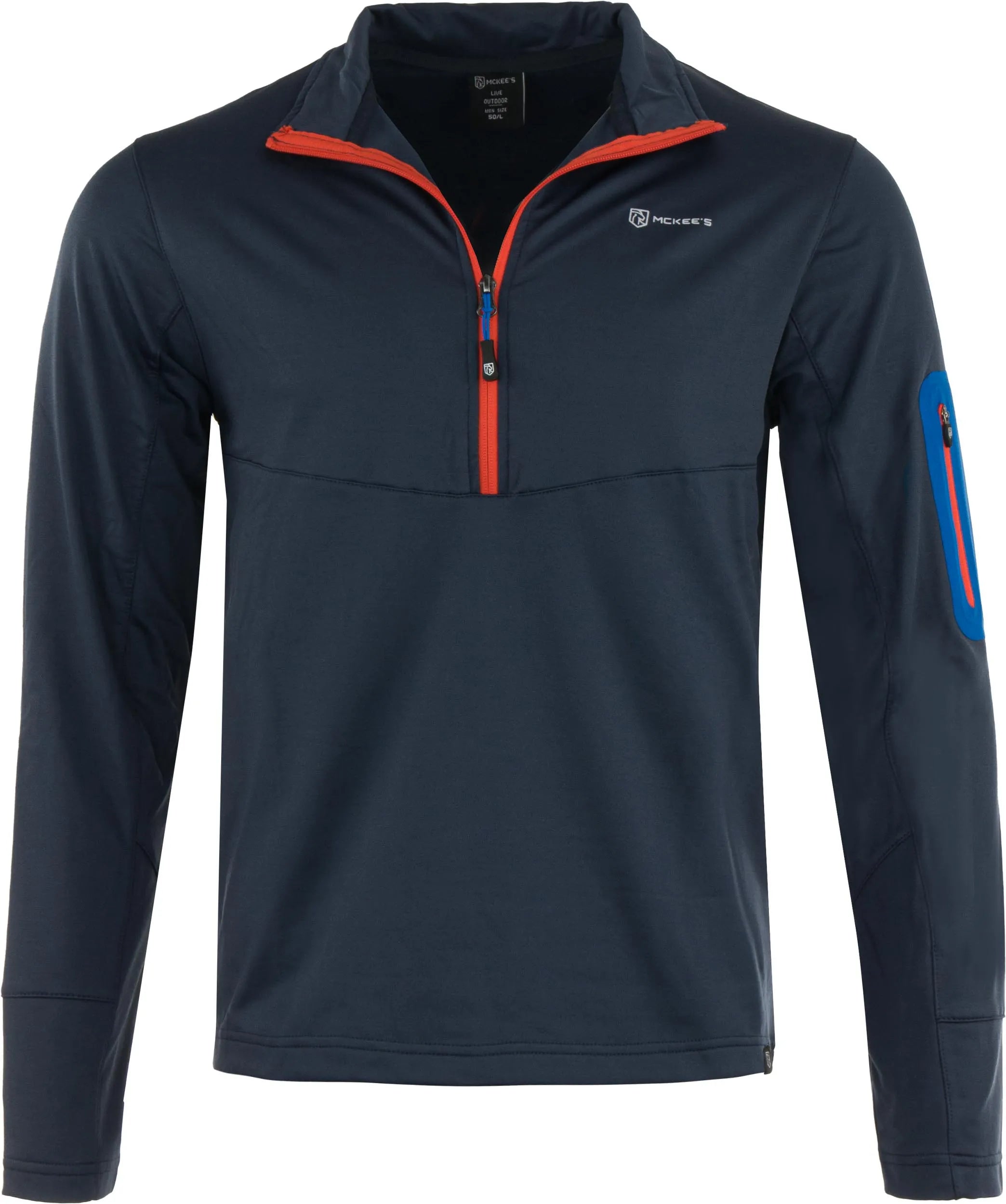 Pánska mikina mckees eolus - prašná modrá, veľkosť l