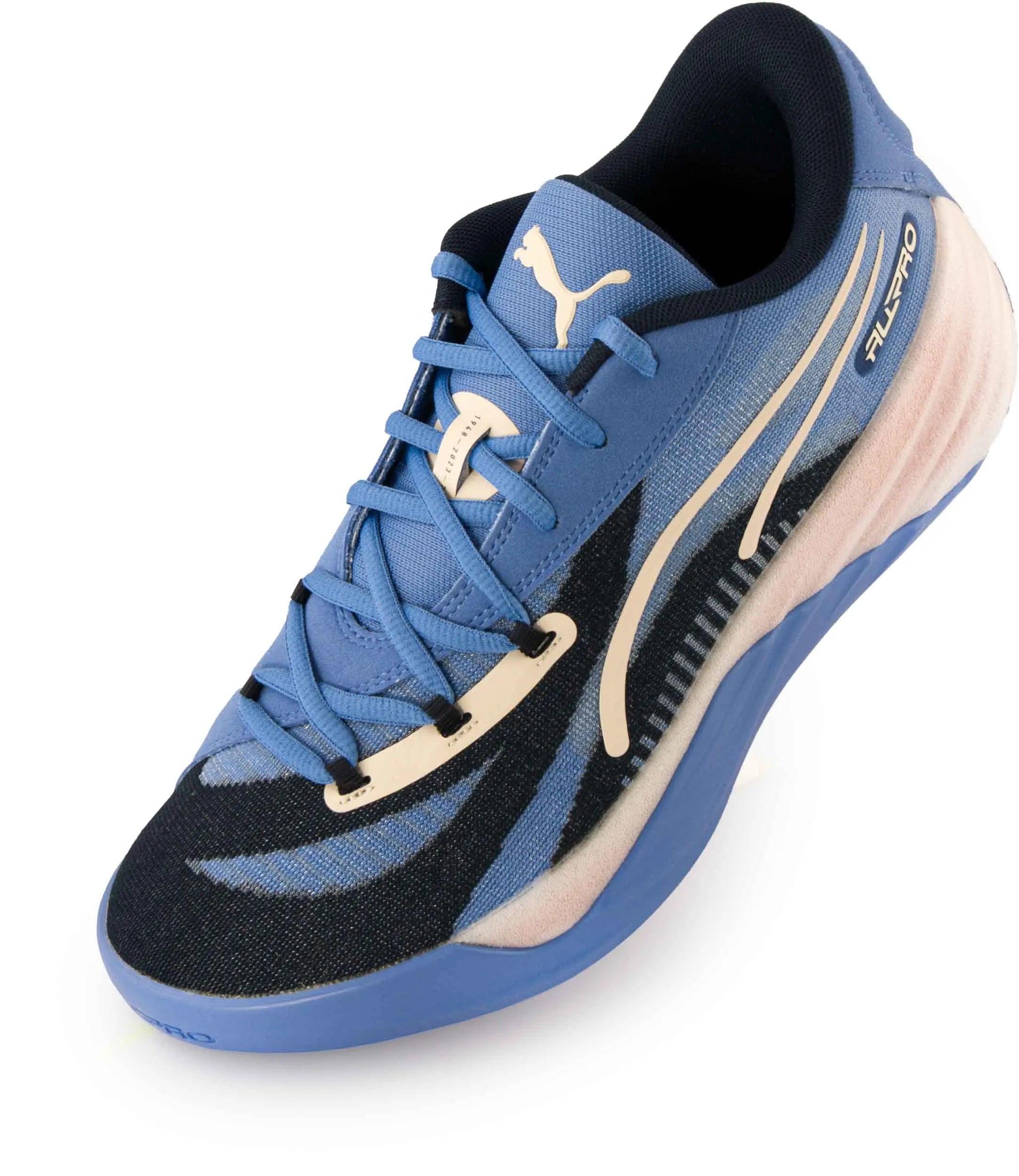 W pomieszczeniu Puma Heren All Pro Nitro Sneaker Blauw Blauw 44