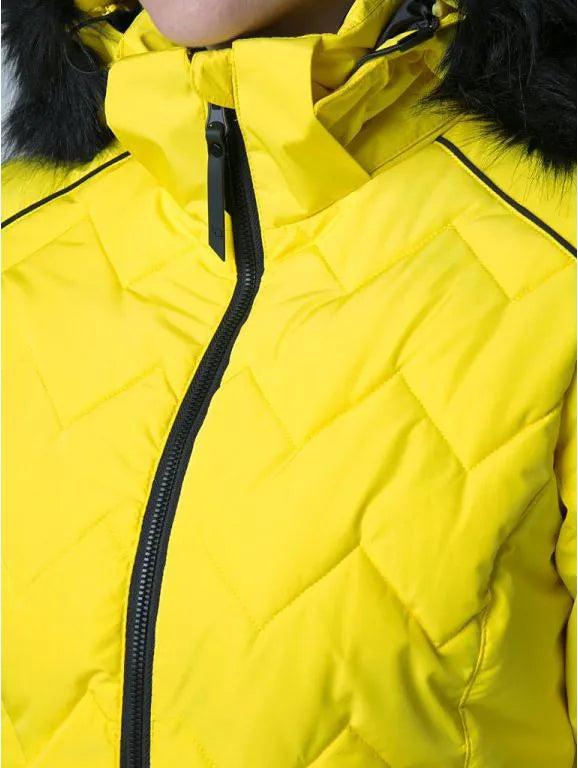 Women's ski jacket loap orsana yellow m