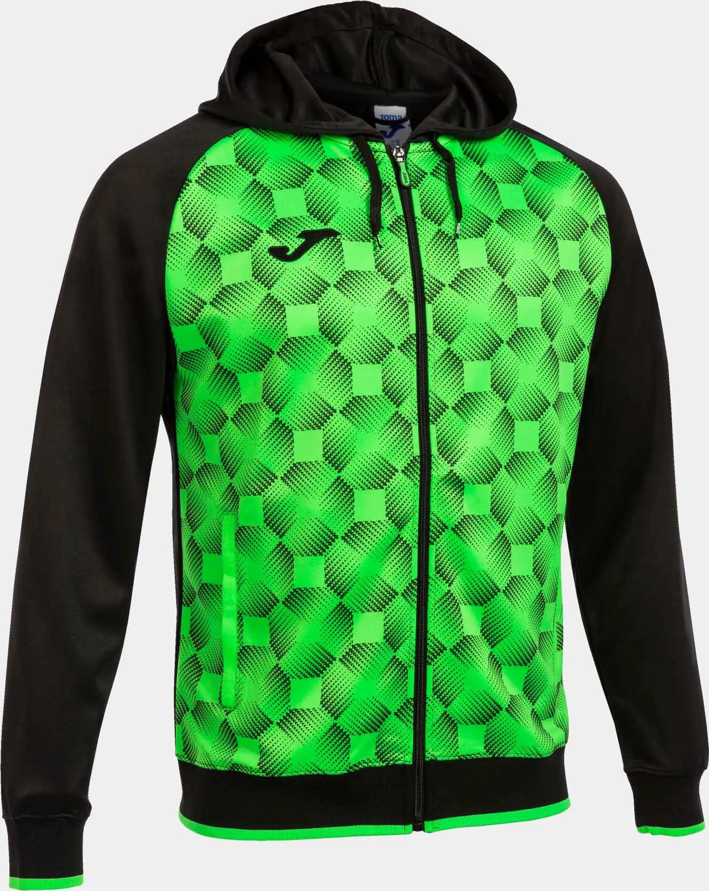 Panouri Joma Supernova III Zip Up Zwart-Fluor Groen Groen 3XL