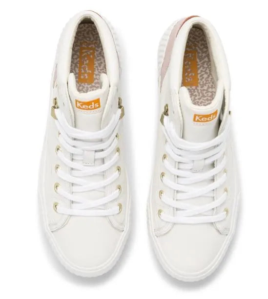 Dámské boty Keds WMS Demi Mid Trx Leather White 40,5