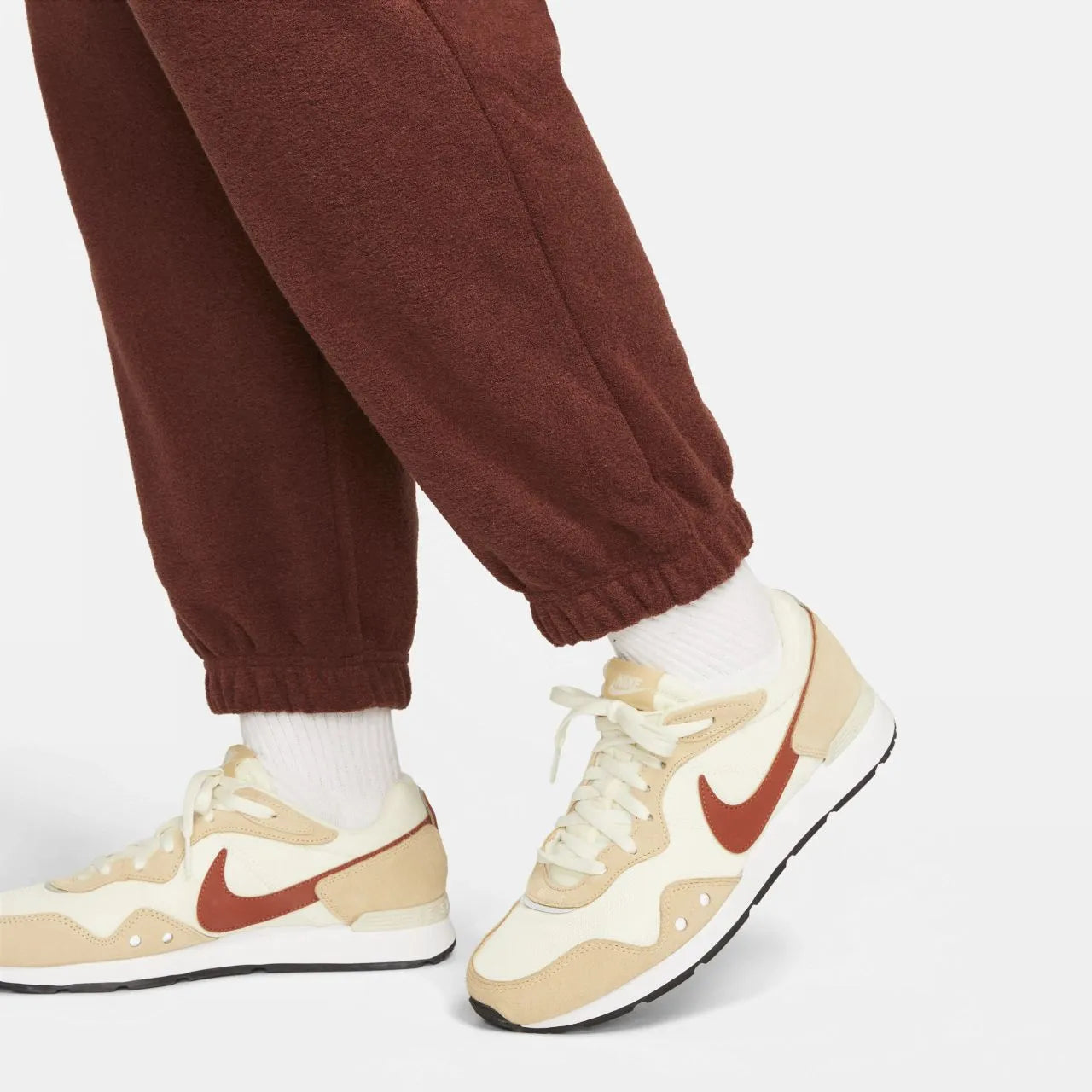 Dámské tepláky nike sportovní základní kalhoty červené (plus velikost) 2x