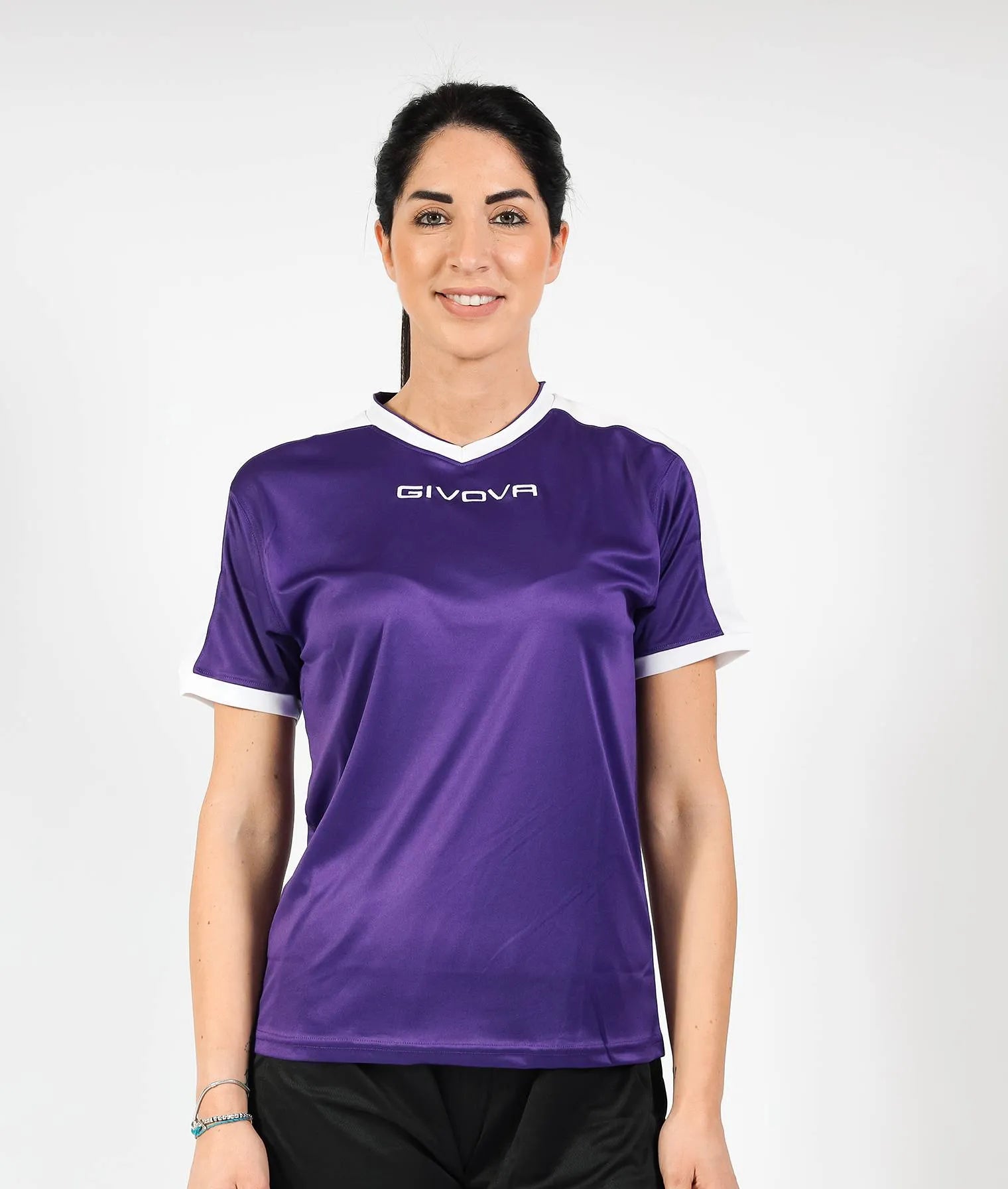 T-shirt sportivo Givova Rivoluzione Violet-Lillac Purple L