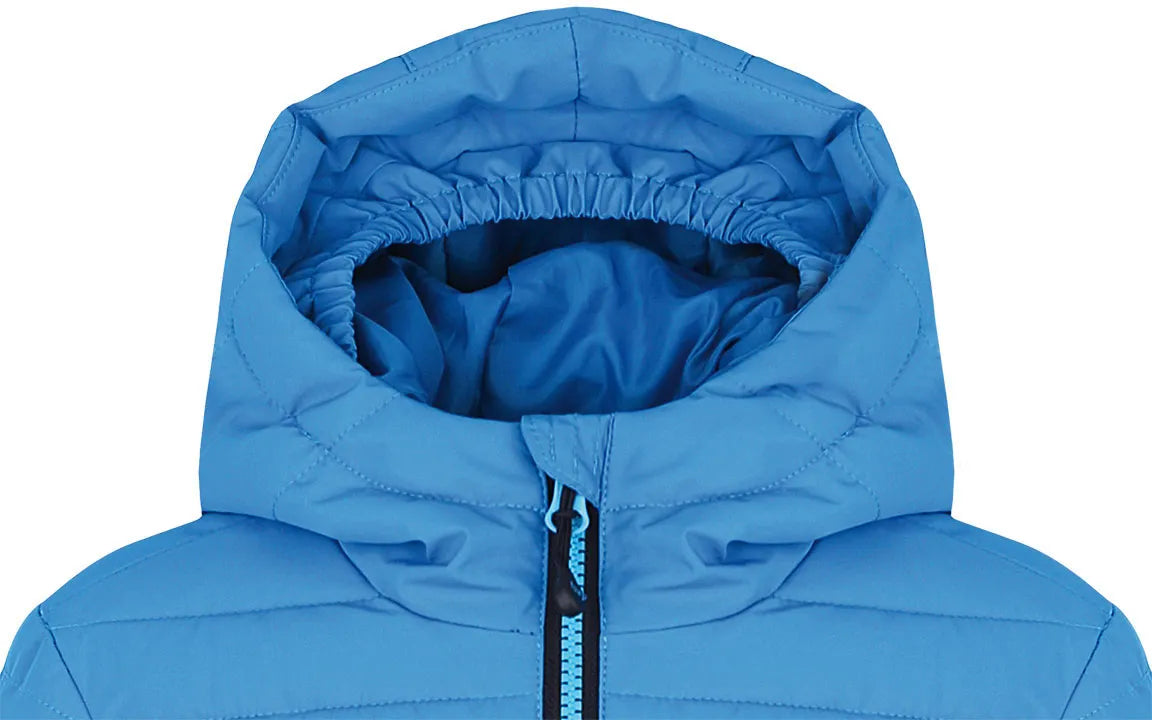 Black de veste de ski étanche pour enfants fumar bleu foncé 112-116