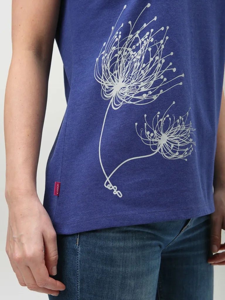 Dames T-Shirt Loap Aumara blauw blauw xs