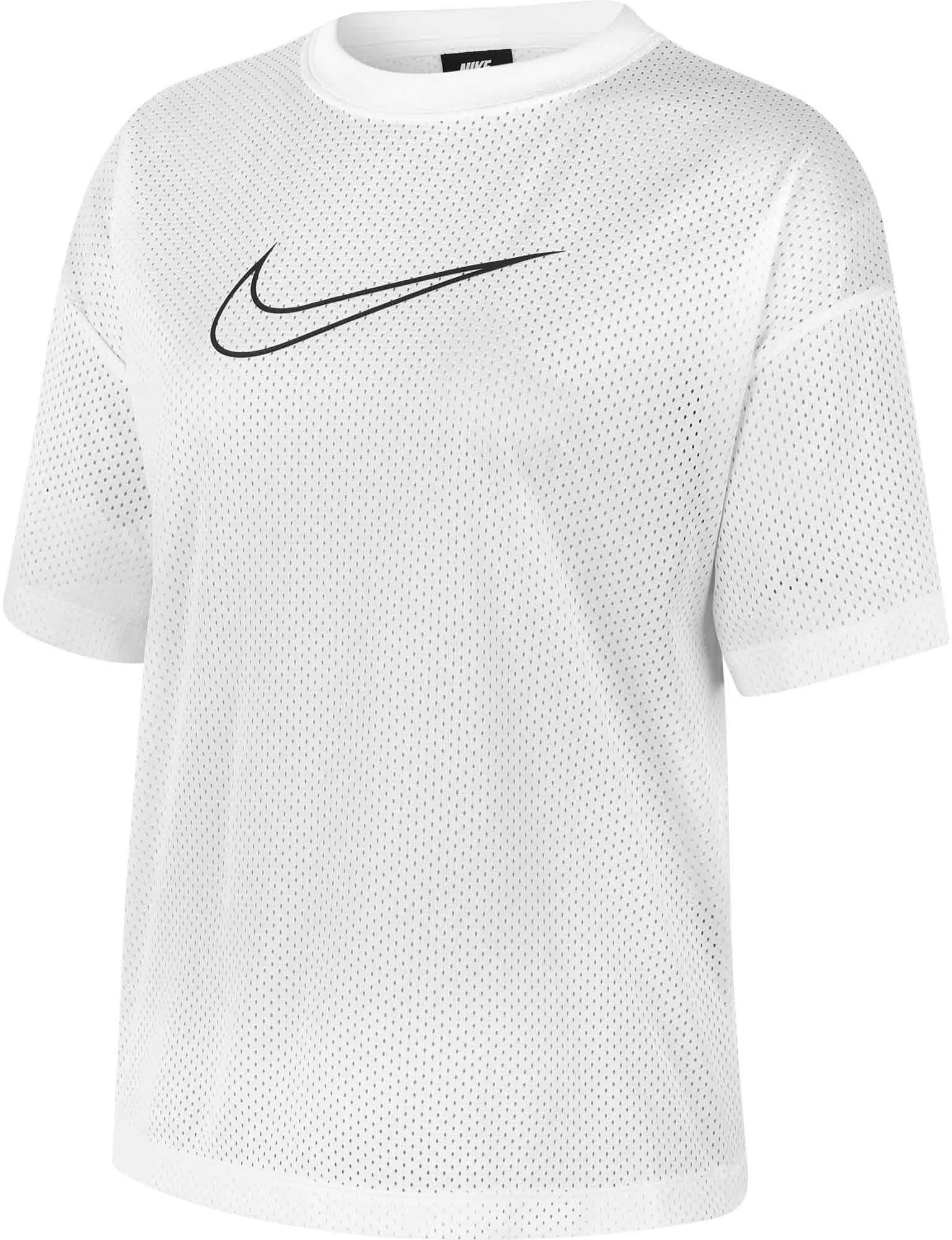 Camiseta para mujeres Camisa de malla Nike Top White, S