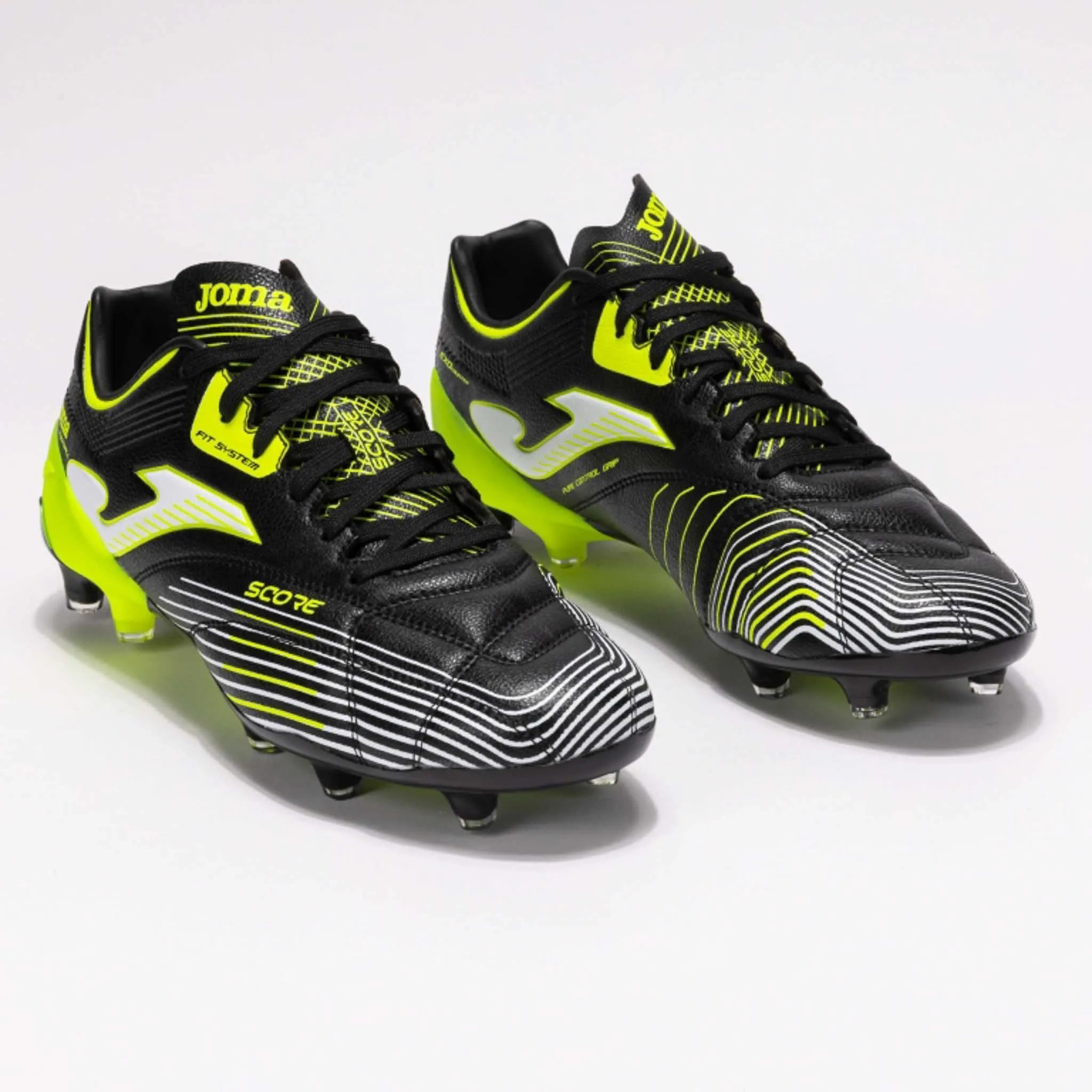 Botas de futebol Joma Pontuação 2501 Black Firm Ground Black 43.5