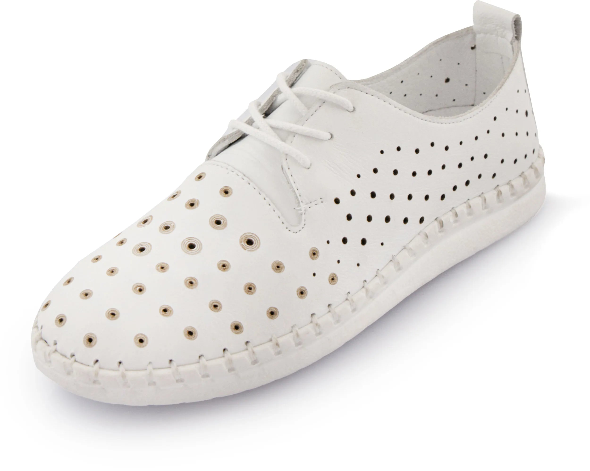 Sandali da donna in pelle nell bianco 38 - elegante e comodo