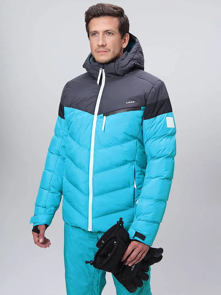 Uomini impermeabili Ski -jack blu 2xl - caldo e traspirante