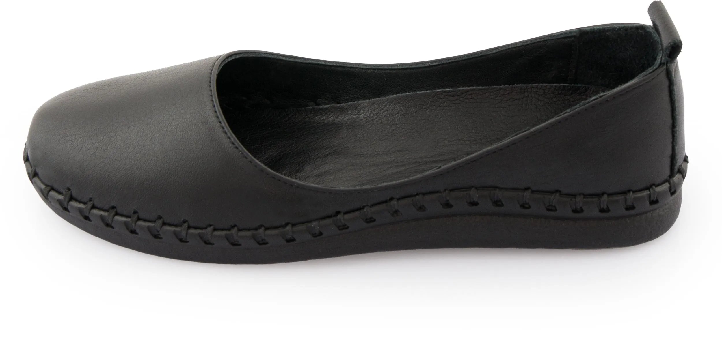 Women's leather ballerinas nell black 41