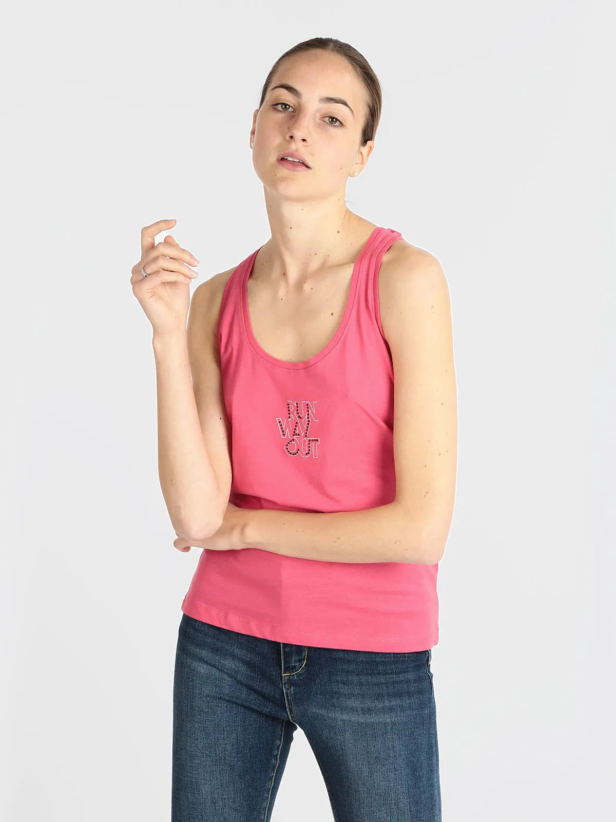 Women's tank top athl. dpt chloe fuchsia pink 2xl