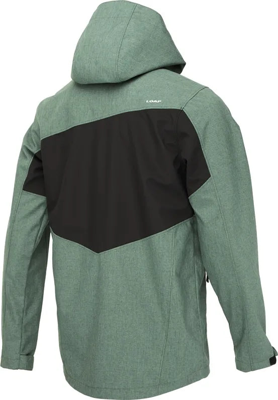 Giacca softshell da uomo loap ladan grn-blk, s
