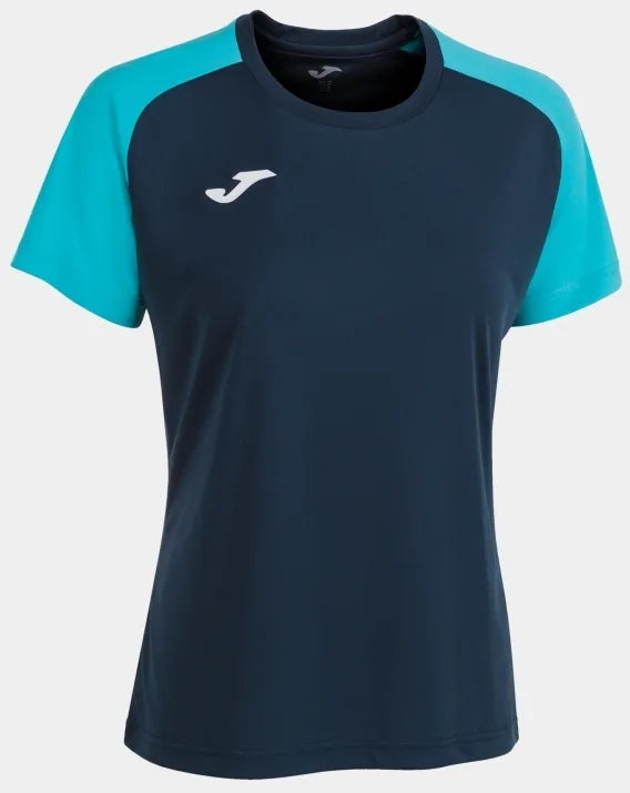 Frauen T-Shirt Joma Academy IV Navy-Fluor Turq, S.