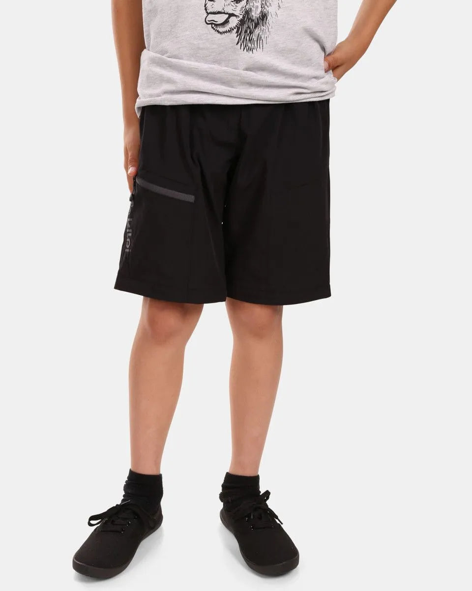 Pantaloni da esterno per ragazzi Kilpi Hosio-JB Nero 152