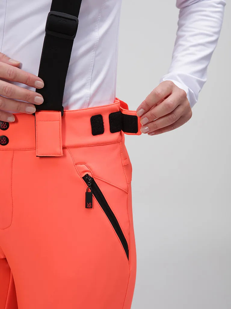 Dames Softshell Broek XL - Loep Lupdela Oranje, Winddicht