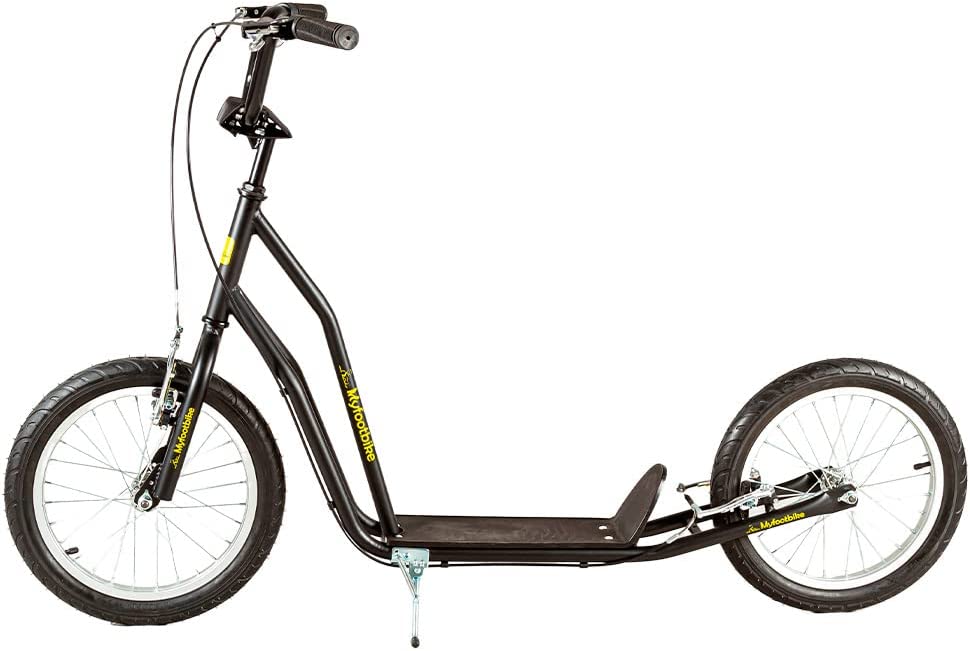 Scooter preto myfootbike 16/16: leve e engraçado!