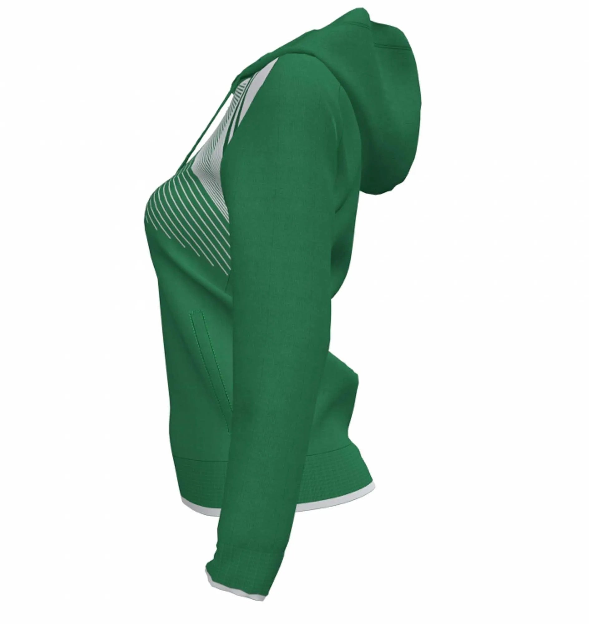 Sporttrui Joma Supernova Hoodie Jas Groen-Wit Groen XS