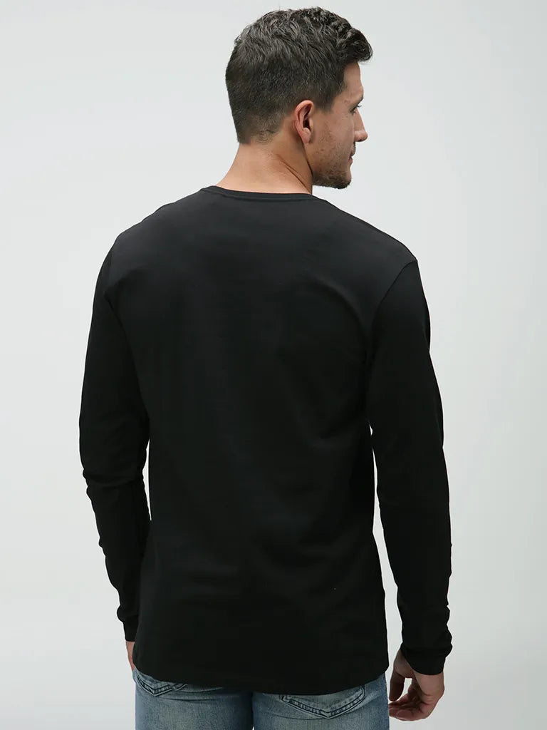 Maglietta da uomo Loap Alfons Black, s