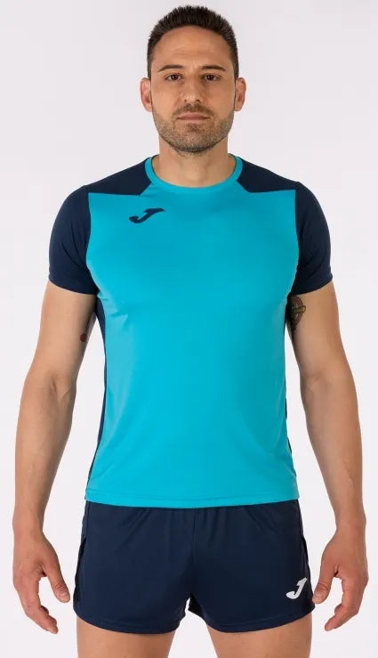 Joma Record II Tricou pentru bărbați Fluor Turquoise m