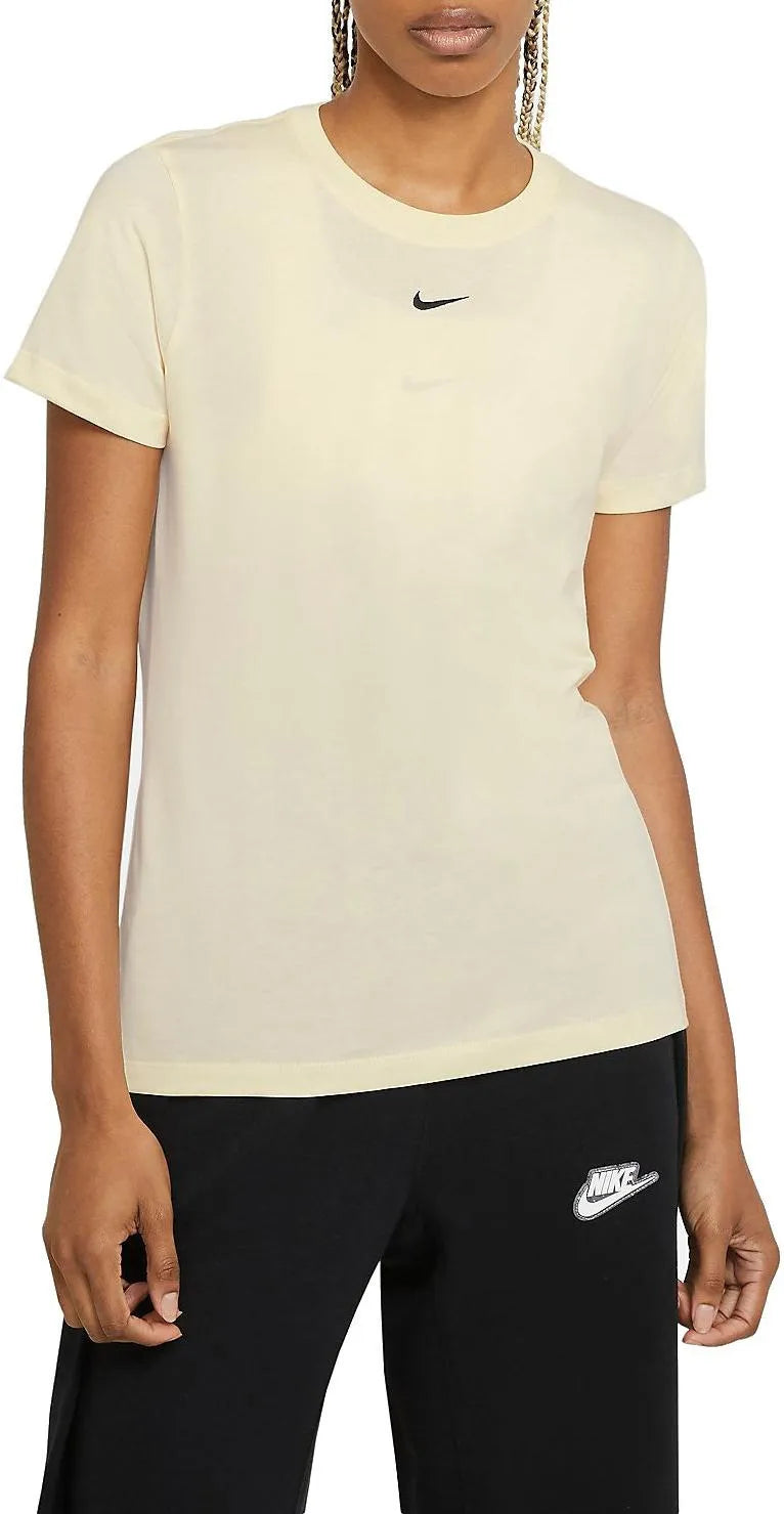 Camiseta para mujeres Nike Camiseta Essential Crew Coconut Milk, XS