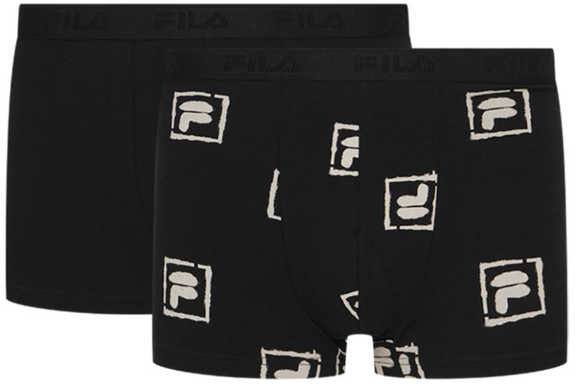 Fila Boxers 2-Pack Zwart S
