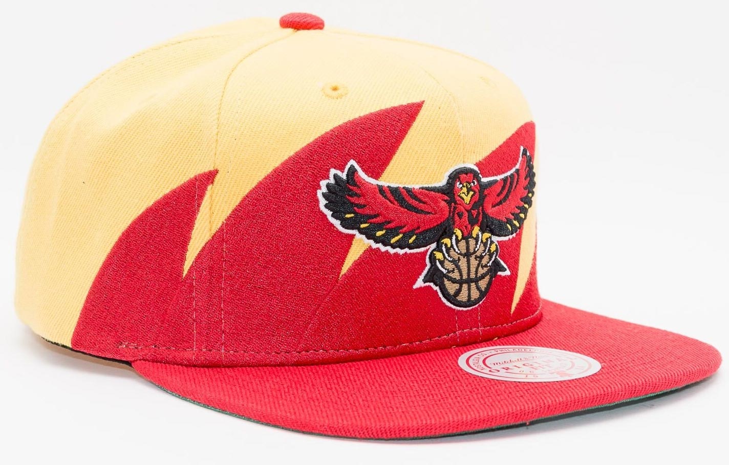 Mitchell e Ness NBA HWC Atlanta Hawks Cap Gold-Red,