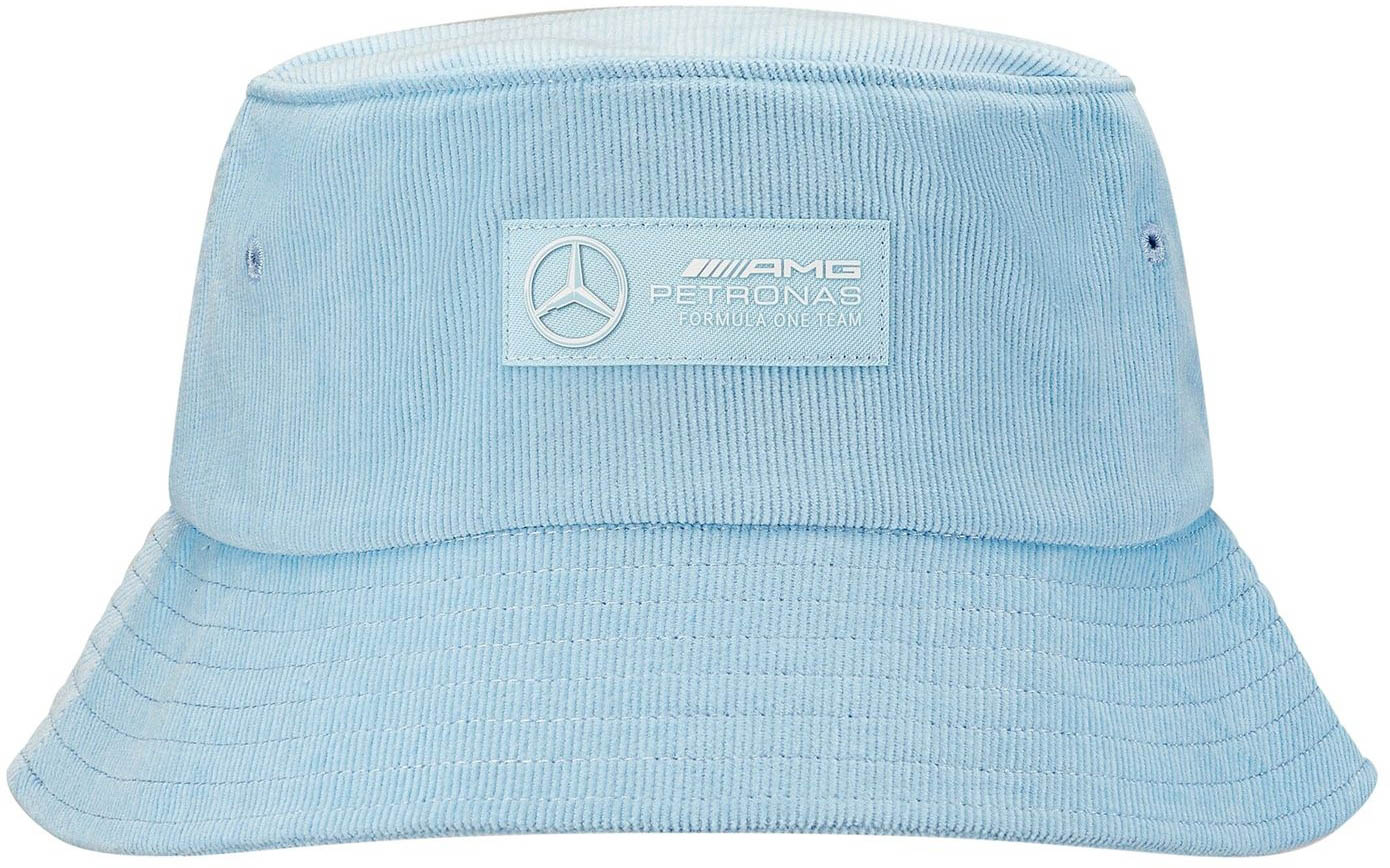 Mercedes Unisex Mapf1 Fw Retro Cord Bucket Hat Blue blue