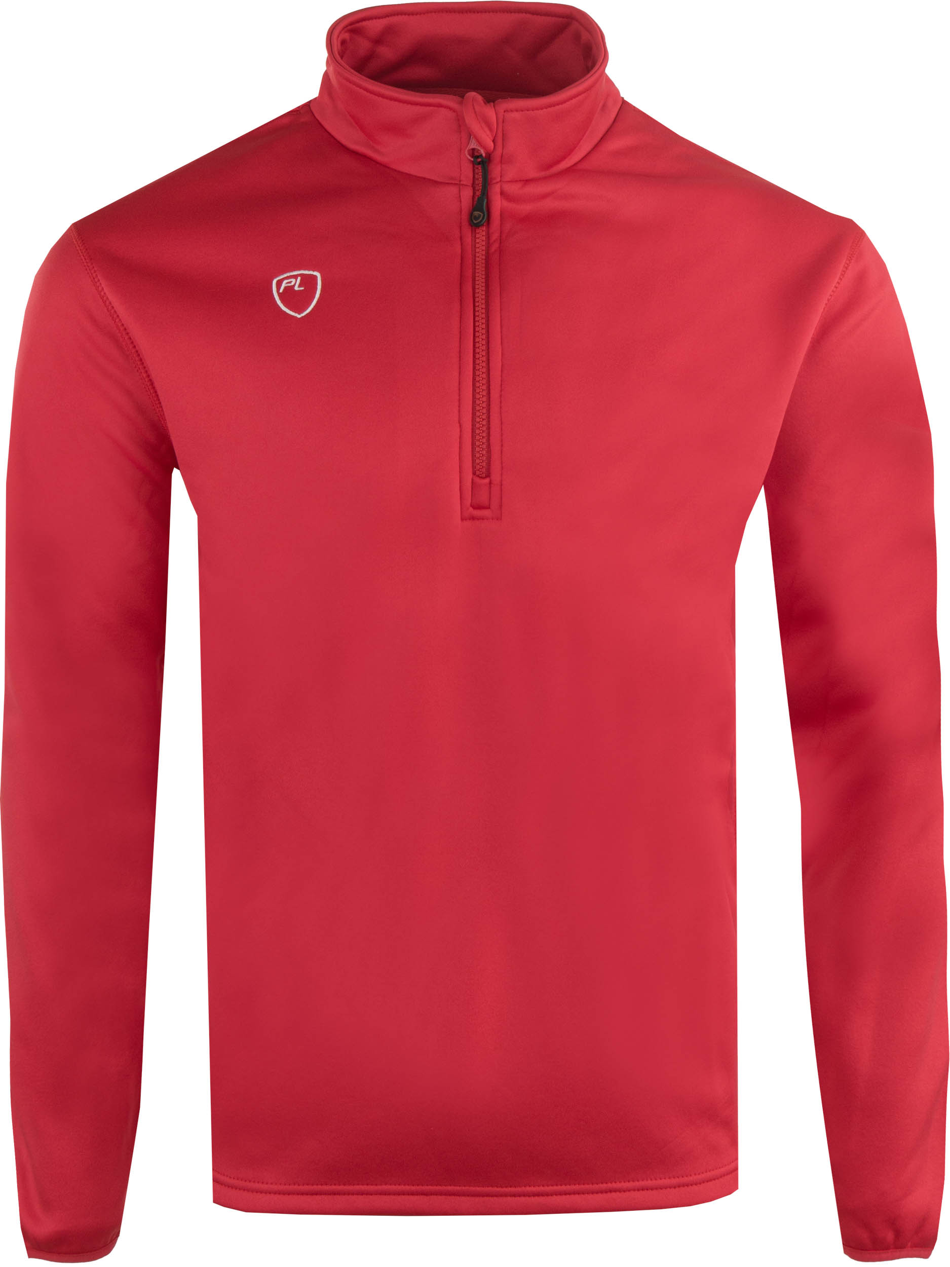 Heren 1/4 Zip Midlayer Sweatshirt Scarlet Red XL