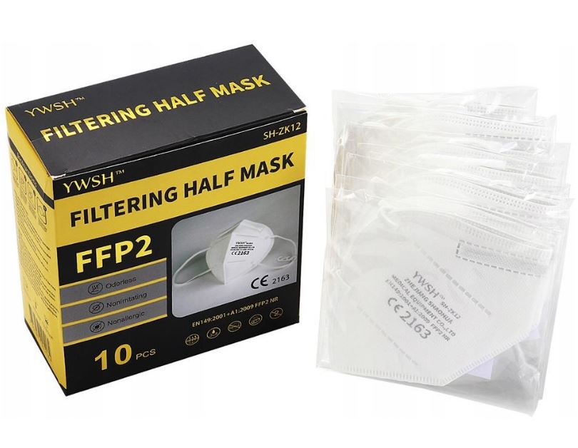 Ademende FFP2 Mondmaskers - 10 Stuks voor Optimale Bescherming