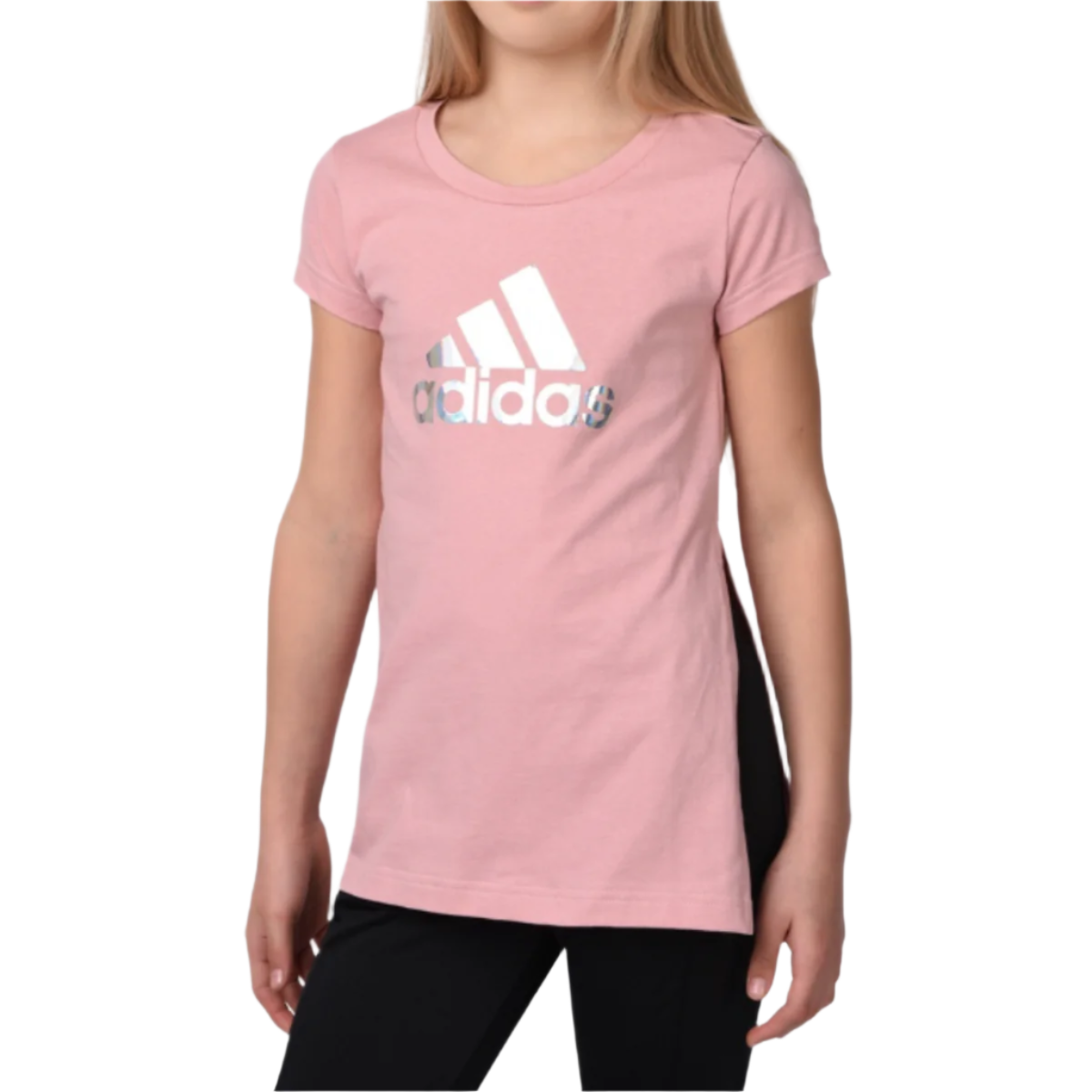Adidas metallisk print børn t-shirt