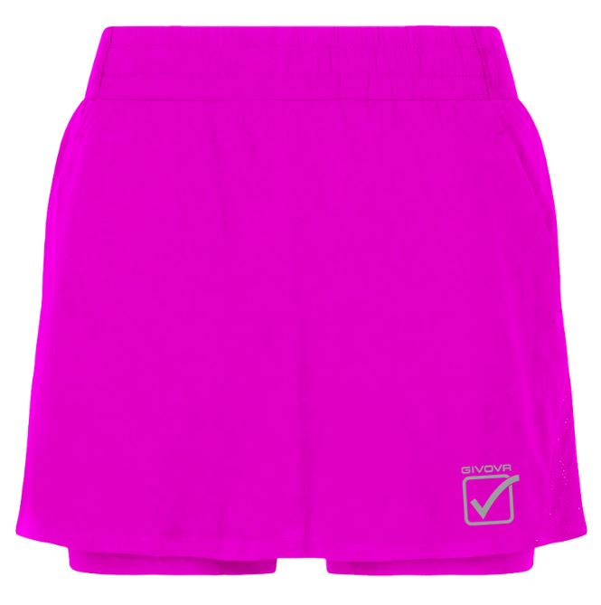 Women's Sports Skirt Givova Padel Fitness Fuxia S
