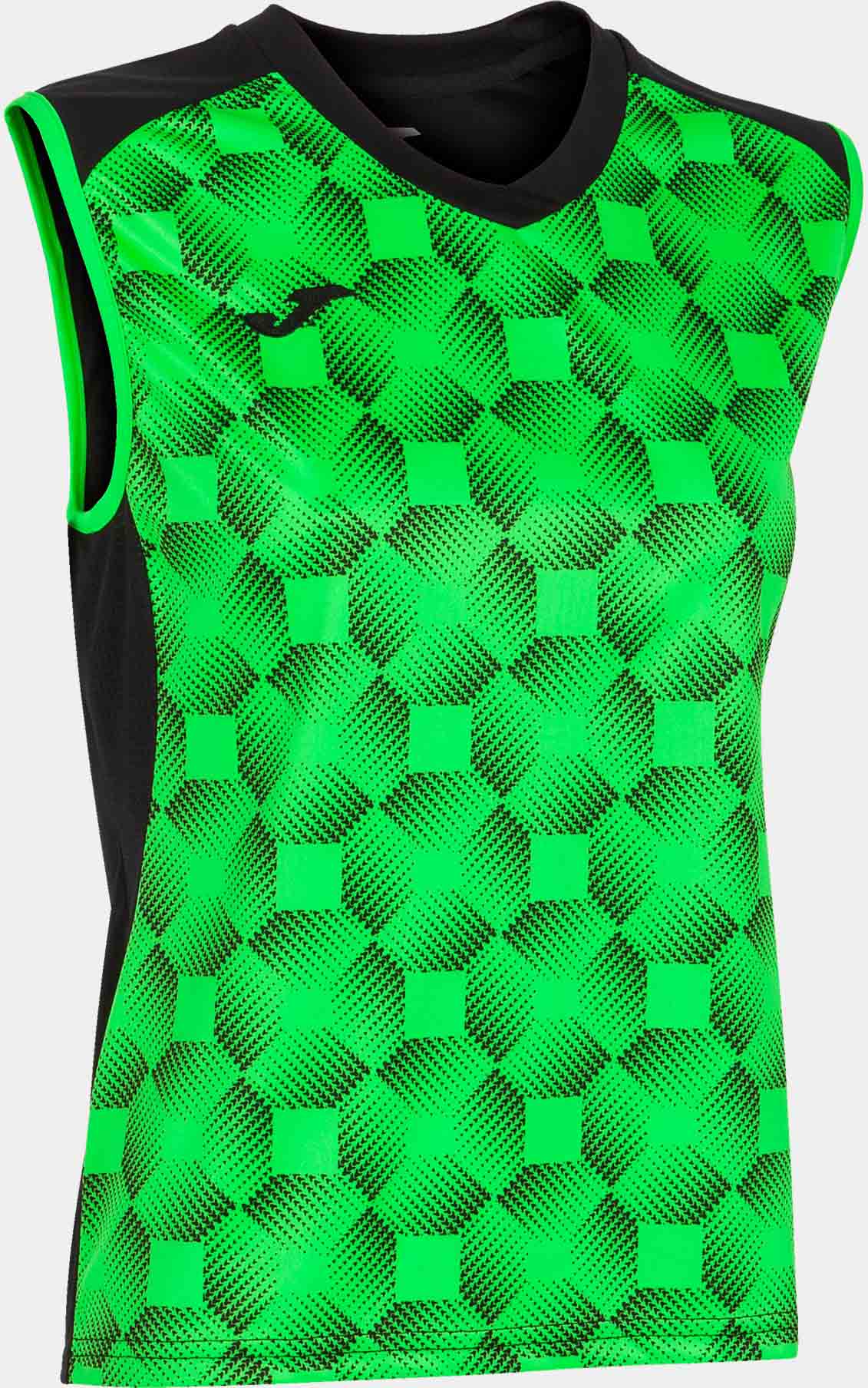 Dámské tričko Joma Supernova III III bez rukávů Černá fluor Green Green XL