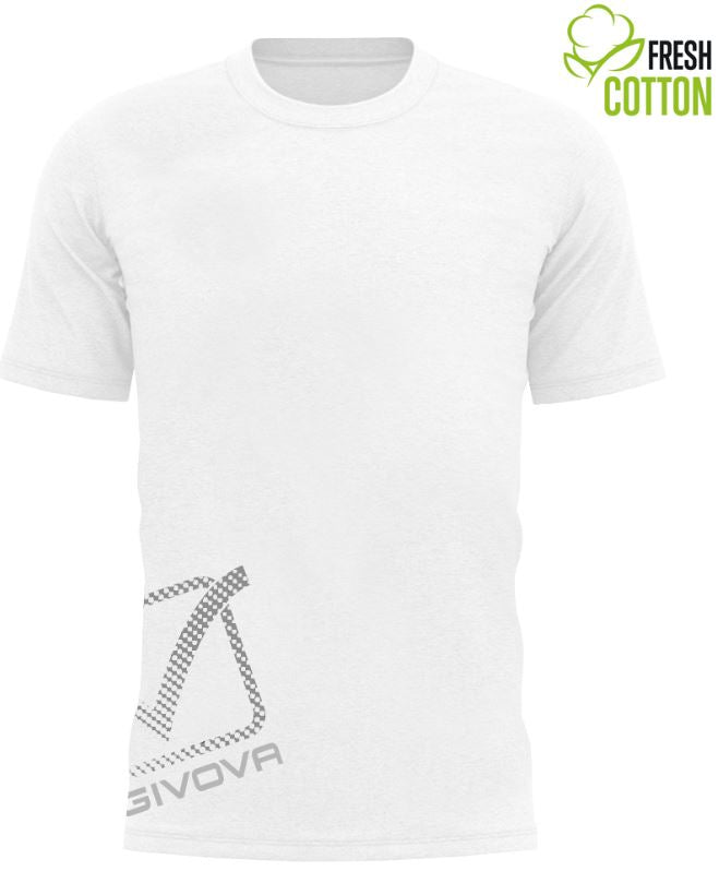 Cotton T-shirt Givova Reflective White S