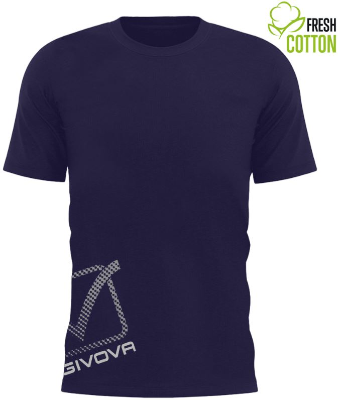 Cotton T-shirt Givova Reflective Navy Xl