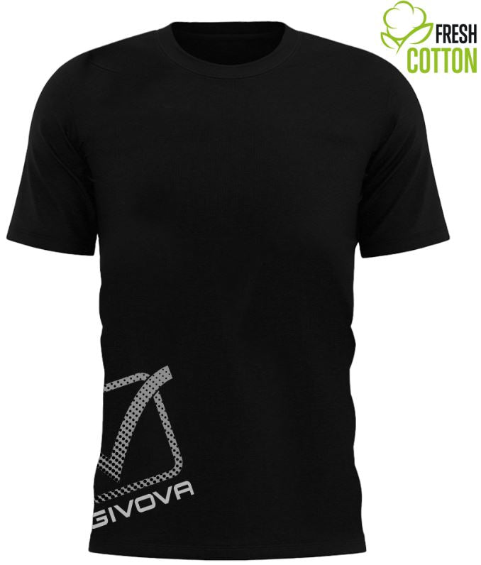 Cotton T-shirt Givova Reflective Black 3Xl