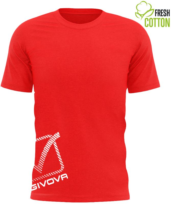 Cotton T-shirt Givova Reflective Red Xl