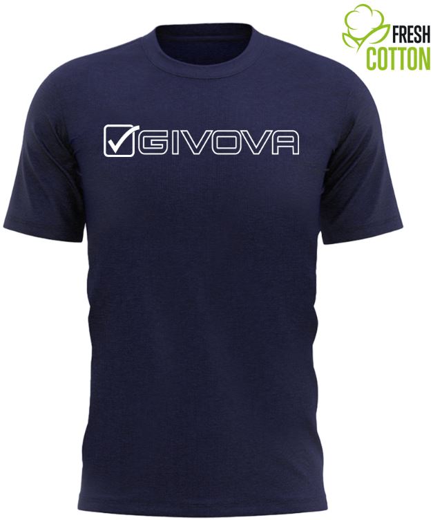 Cotton T-shirt Givova Mondo Blue S