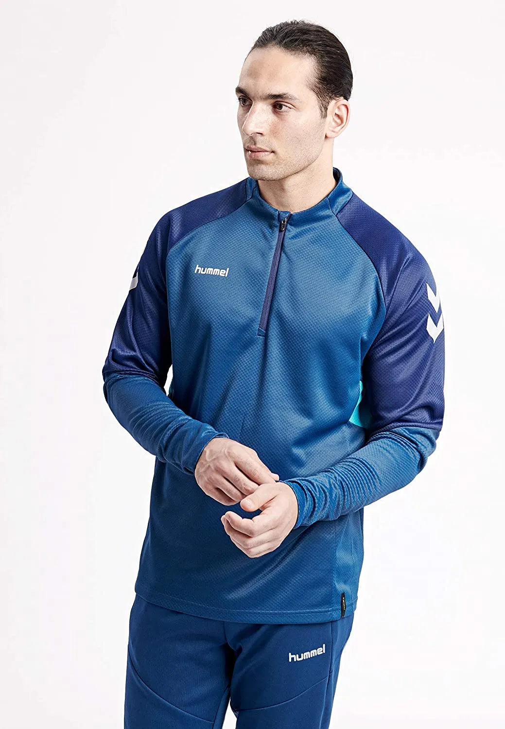 Hummel Tech Move Half Zip Hoodie Blue XL - Esportivo e Funcional