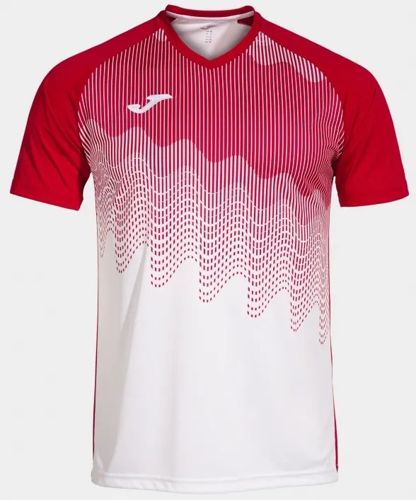 Męska koszulka Joma Tiger VI White-Red, XS