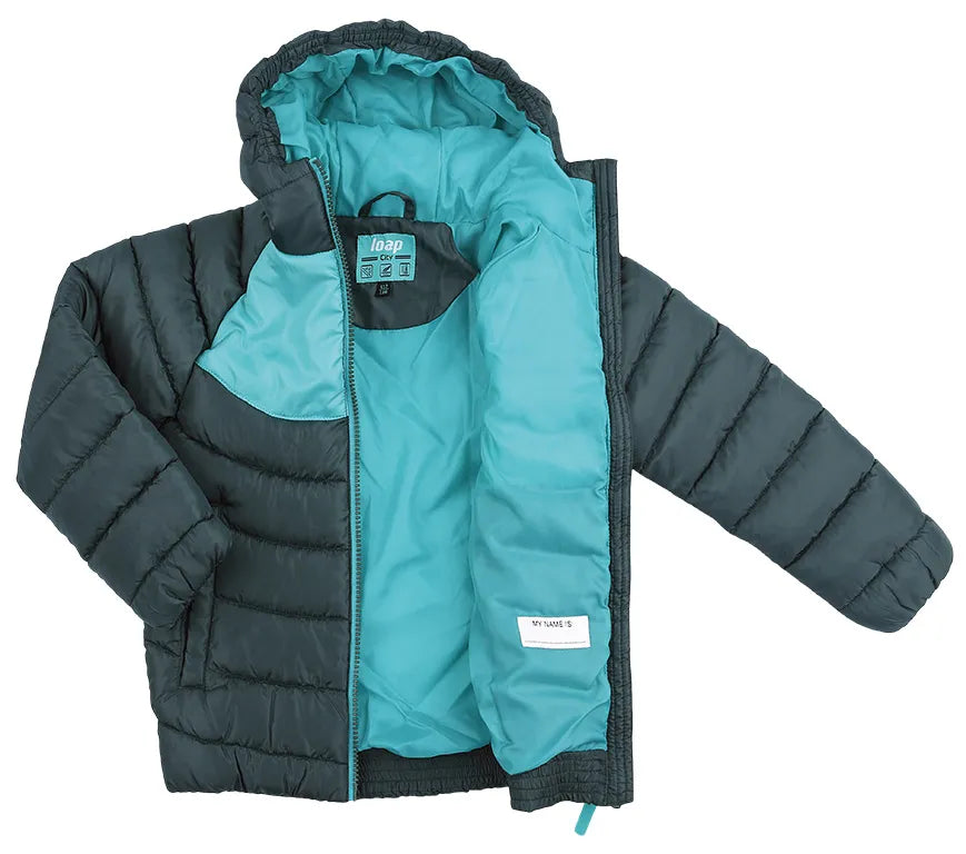 Kinderjack Donkergroen 112-116: Warm & Water-retotend