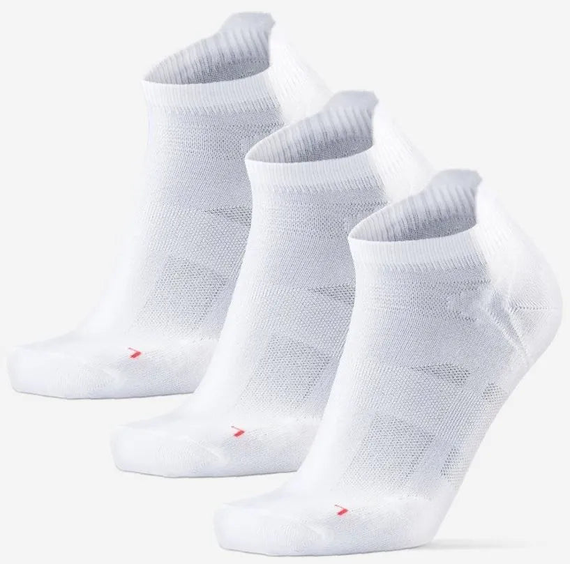 Dansk lavskærende løbssokker 3-Pack White 43-47