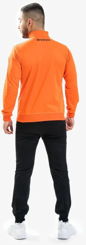 Sports suit givova tuta one full zip orange xl