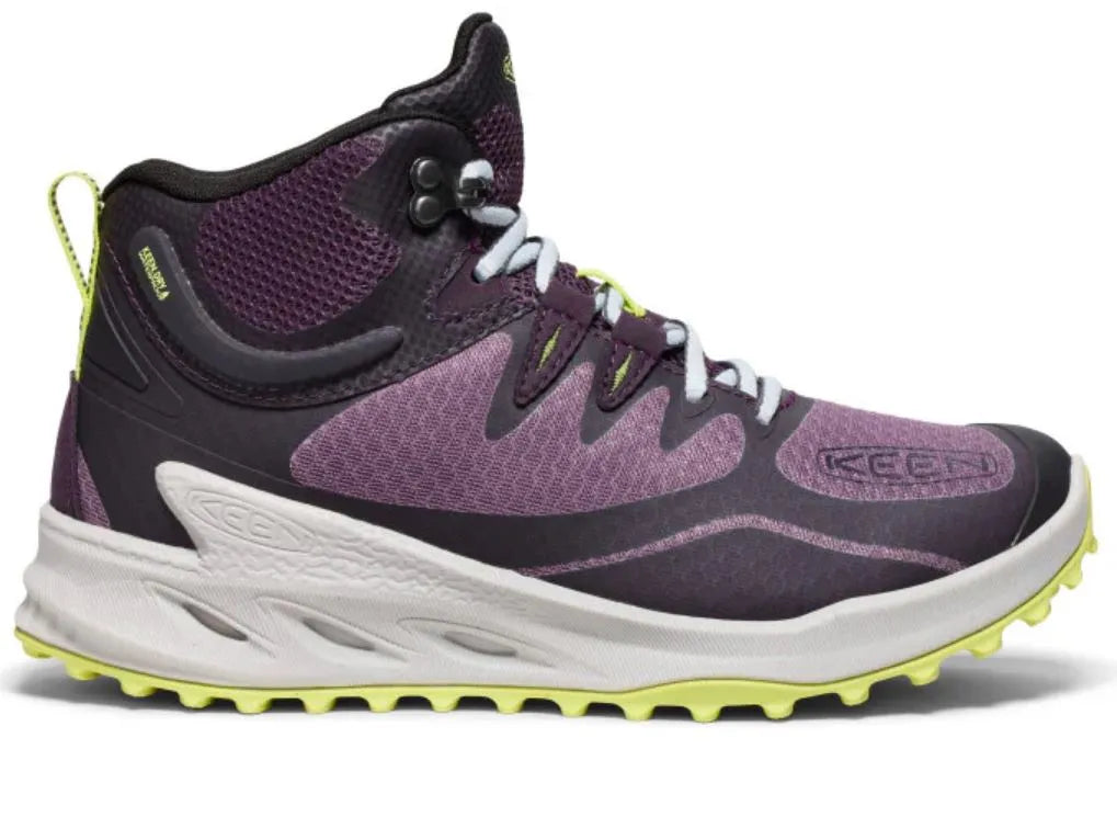 Damesschoenen Keen WMNS Zionic Mid WP Zwart Pruim/Daiquirri Groen Paarars 38